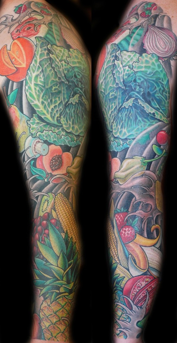 Flower sleeve tattoo design for men You may be wondering what a sleeve